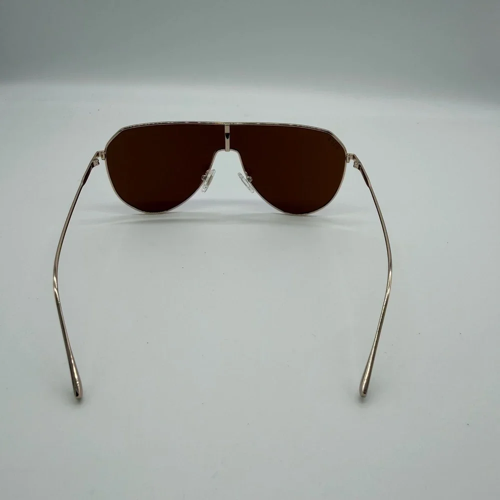 DIFF Dash Shield Sunglasses Gold Green Mirror DE01-0662-GDGIN New